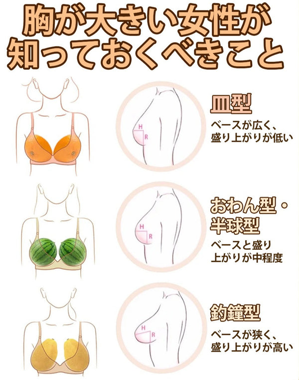 【おっぱい 形】胸が大きい女性必見！皿型・おわん型・釣鐘型の特徴とおすすめブラ