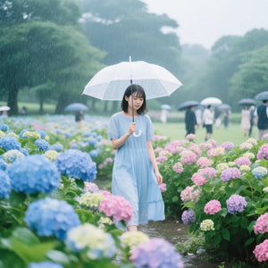 梅雨でも安心♪通気性抜群の下着と楽しむあじさい祭り
