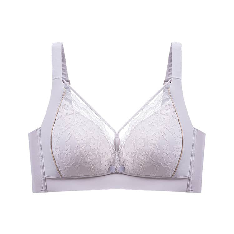 前開き授乳ブラ パープル