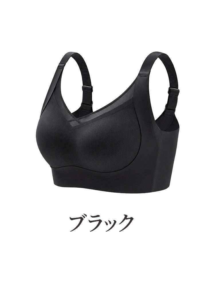 ノンワイヤーブラ ブラック VEIMIA