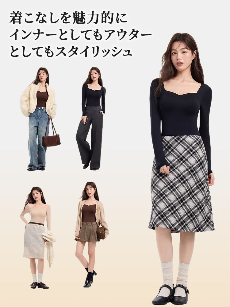 あったか インナー 合わせやすい VEIMIA