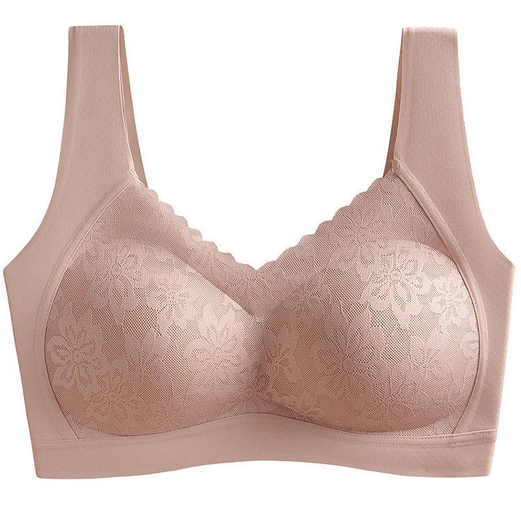 美胸レースブラ ベージュ