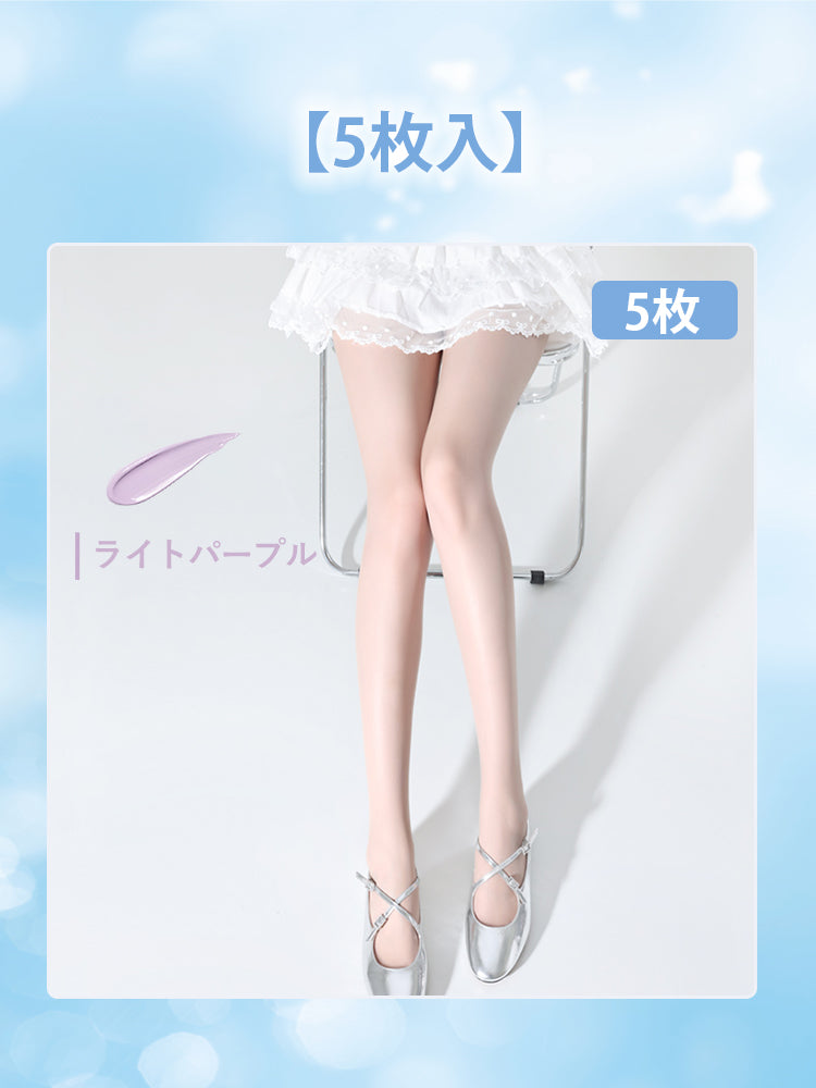 ストッキング おすすめ ライトパープル*5 VEIMIA