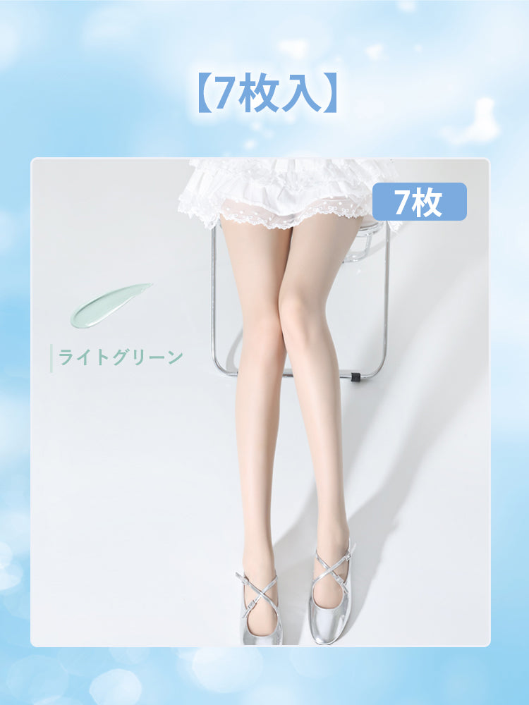 ストッキング おすすめ ライトグリーン*7 VEIMIA