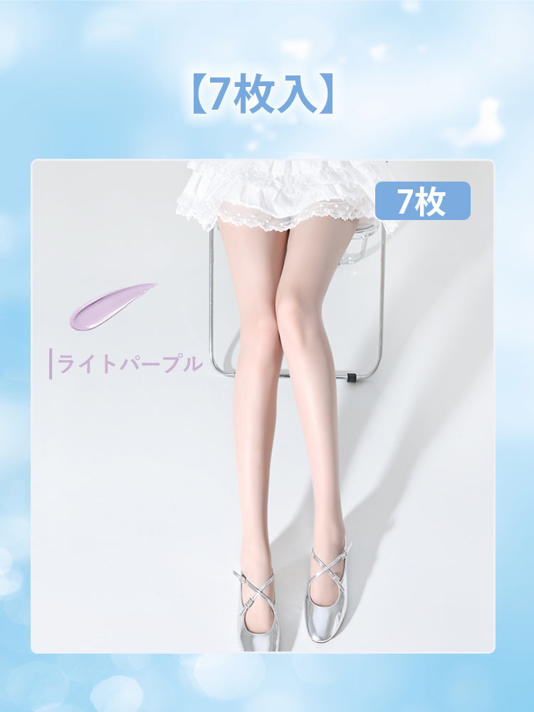 ストッキング おすすめ ライトパープル*7 VEIMIA
