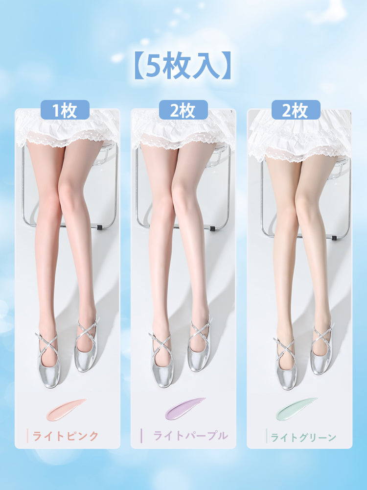 【5枚セットで4,980円】 VEIMIA ストッキング | 肌色補正 UVカット 美肌 オフィスファッション