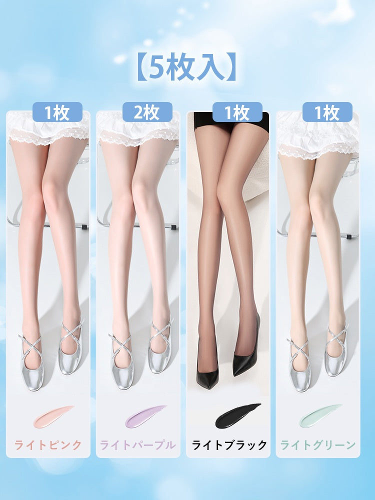 【5枚セットで4,980円】 VEIMIA ストッキング | 肌色補正 UVカット 美肌 オフィスファッション