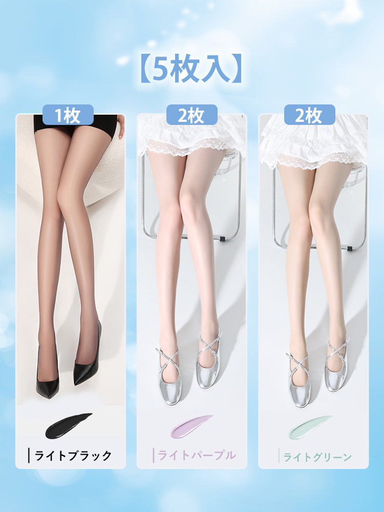 【5枚セットで4,980円】 VEIMIA ストッキング | 肌色補正 UVカット 美肌 オフィスファッション