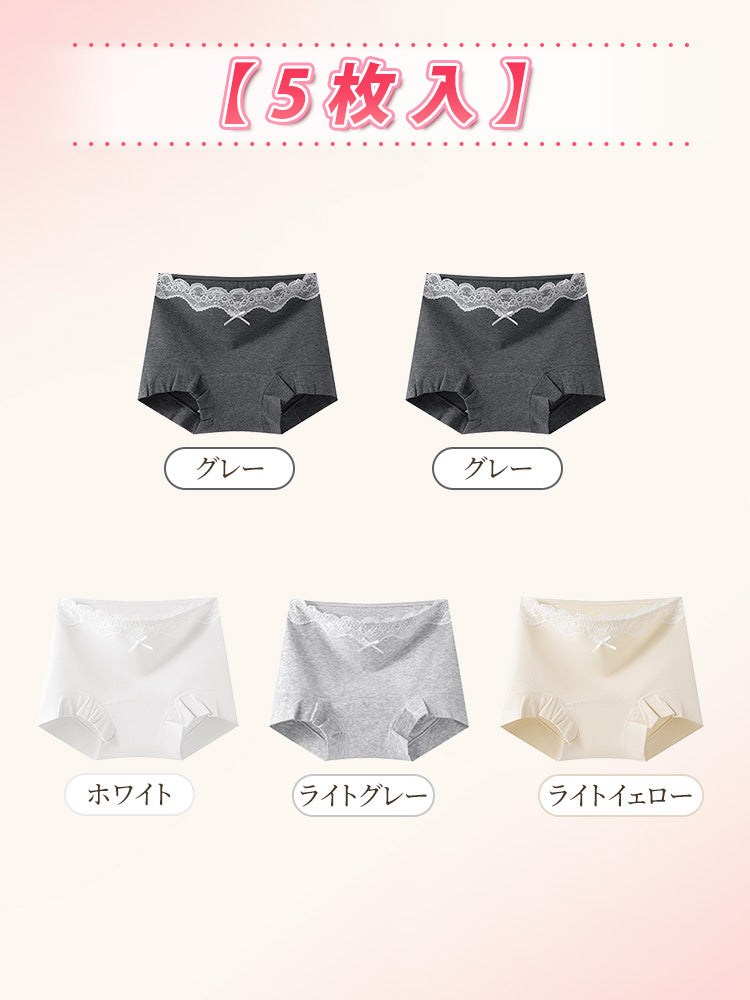 ショーツ かわいい グレー&グレー&ホワイト&ライトグレー&ライトイェロー ヴェーミア