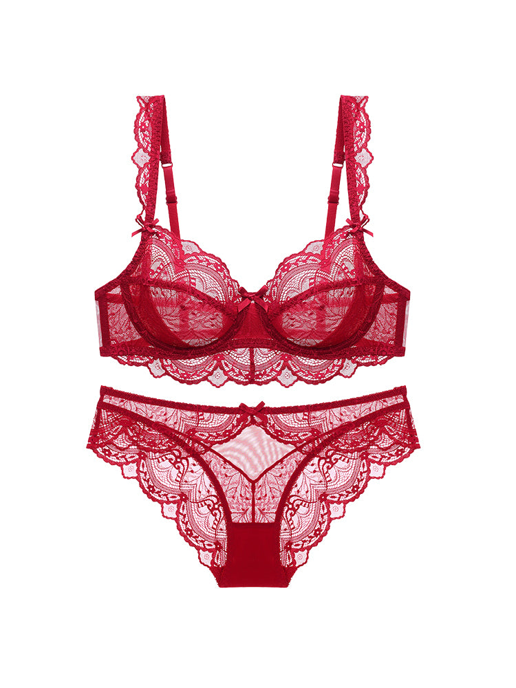 下着 セット ワインレッド VEIMIA