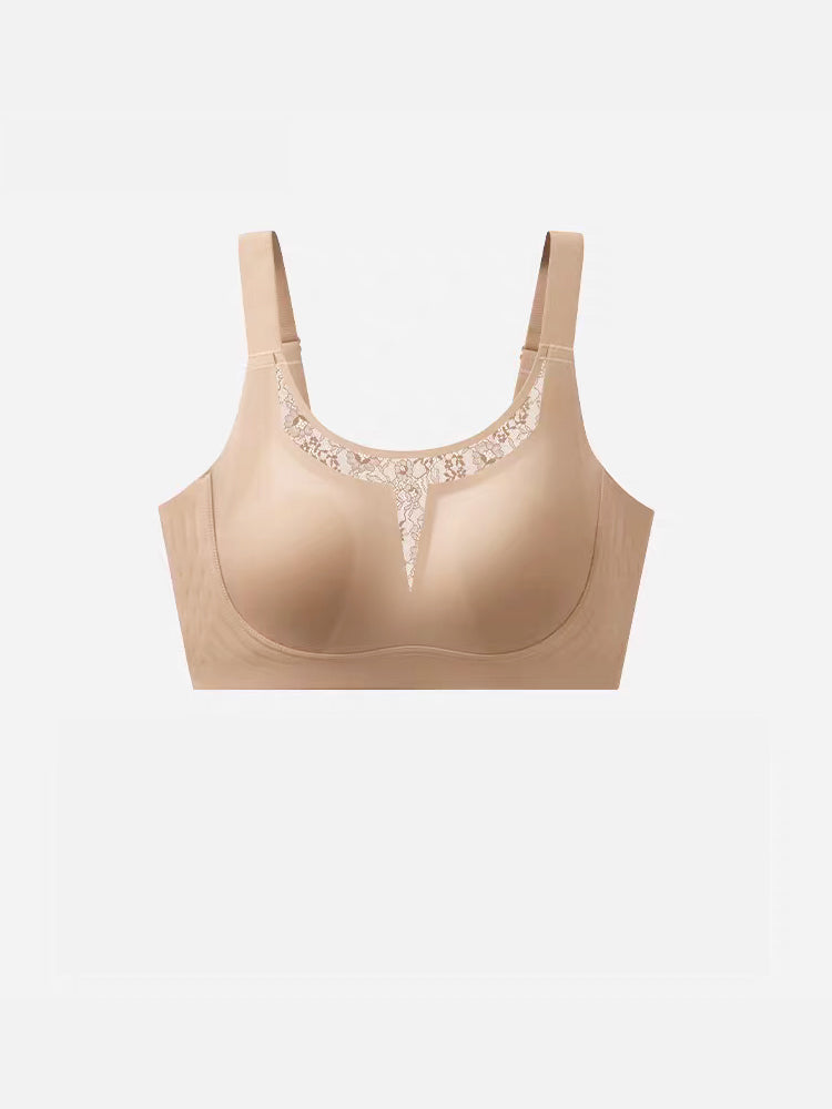 シームレス ブラ ベージュ(レース) VEIMIA