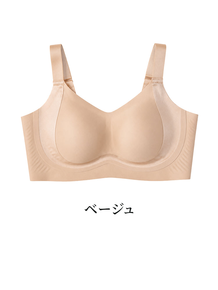 胸 を 小さく 見せる ブラ ベージュ VEIMIA