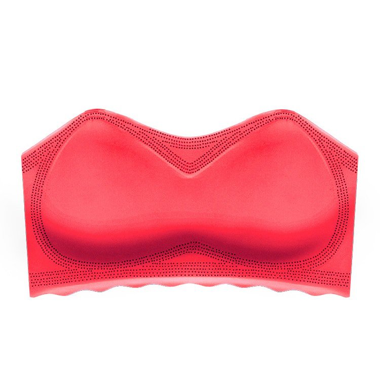 チューブトップブラ レッド