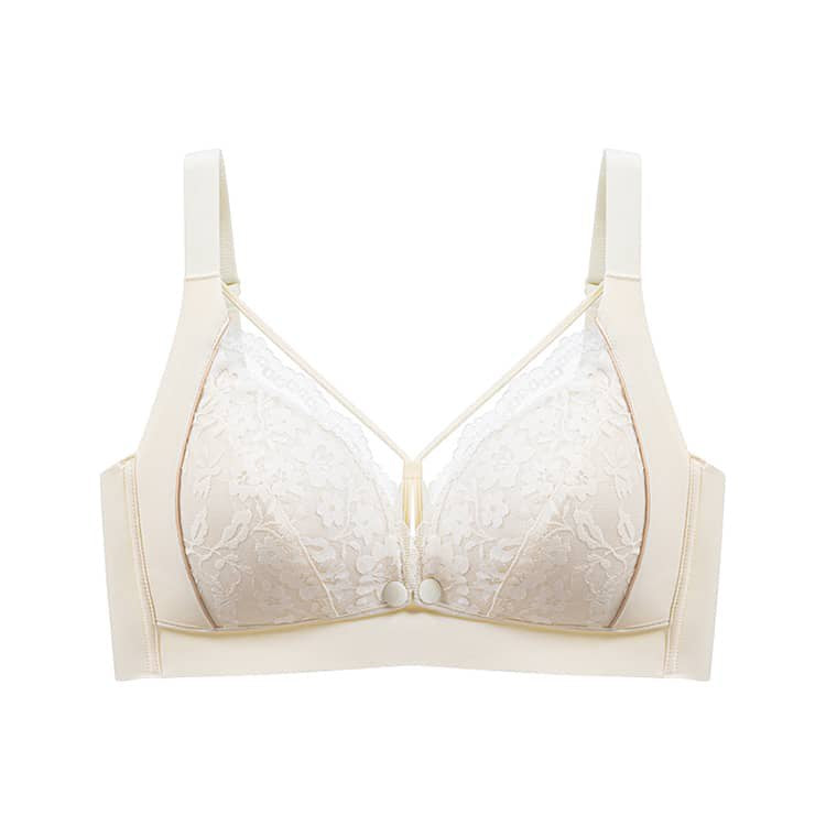 前開き授乳ブラ シャンパン