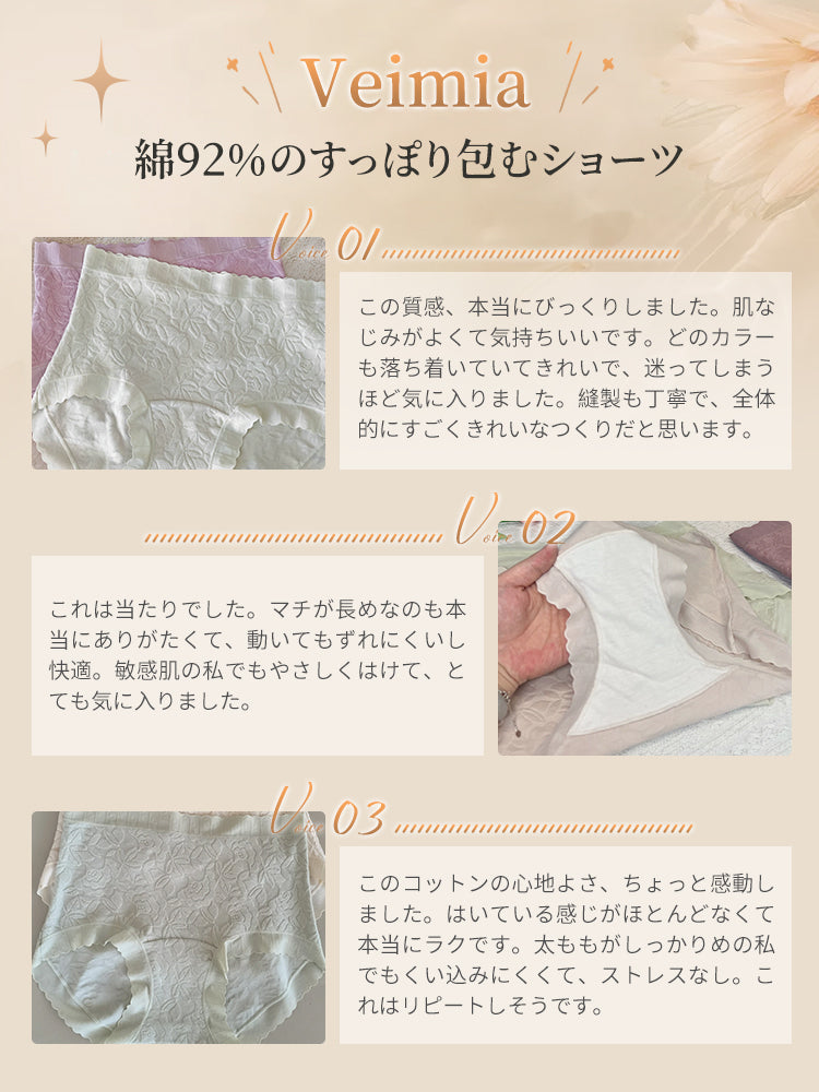 ショーツ お客様の声 VEIMIA
