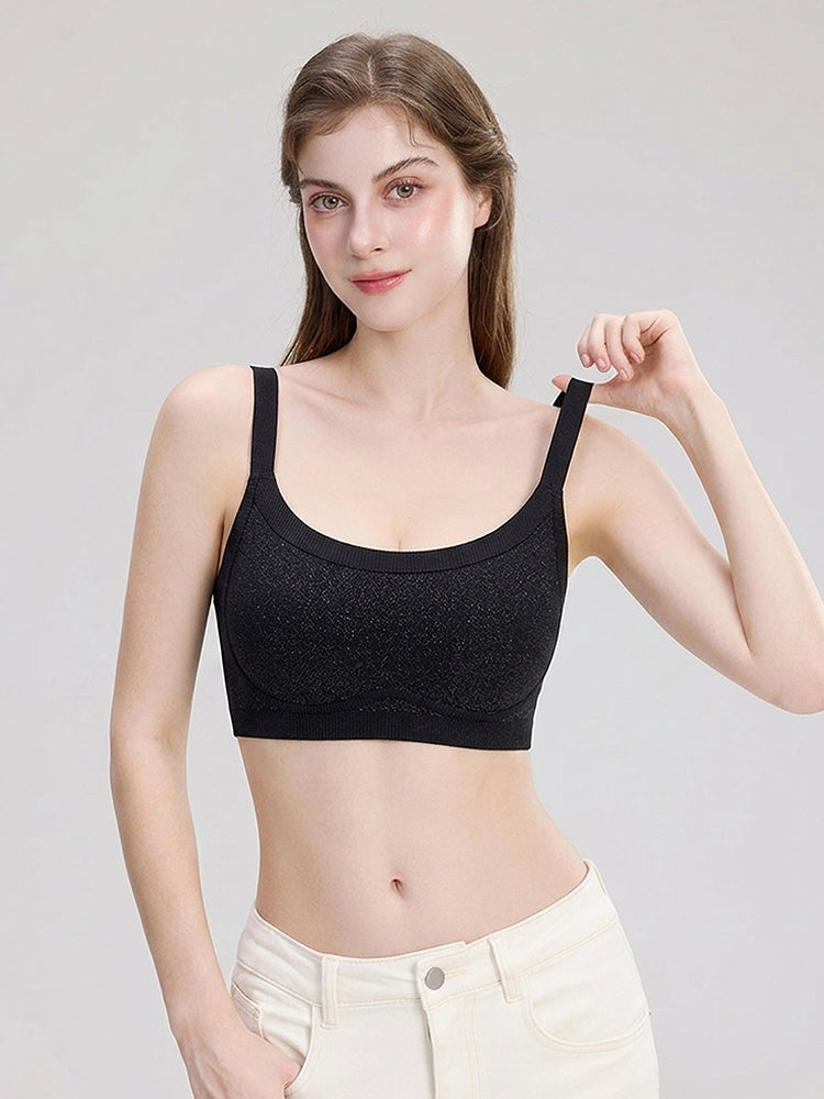 【2枚セットで¥6,990円】VEIMIA 補正ブラ | 0.6cmの薄型カップを採用し、通気性抜群で快適さが続く。ノンワイヤー設計で胸を優しくサポートし、スッキリ小さく見せる。