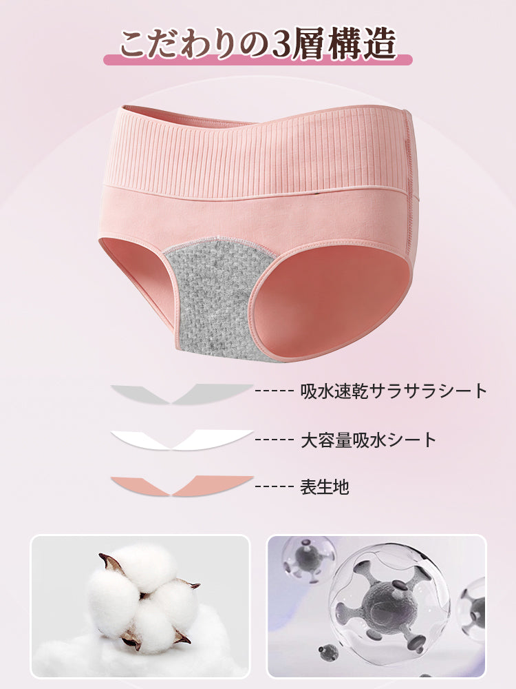 吸水 ショーツ こだわりの3層構造 VEIMIA