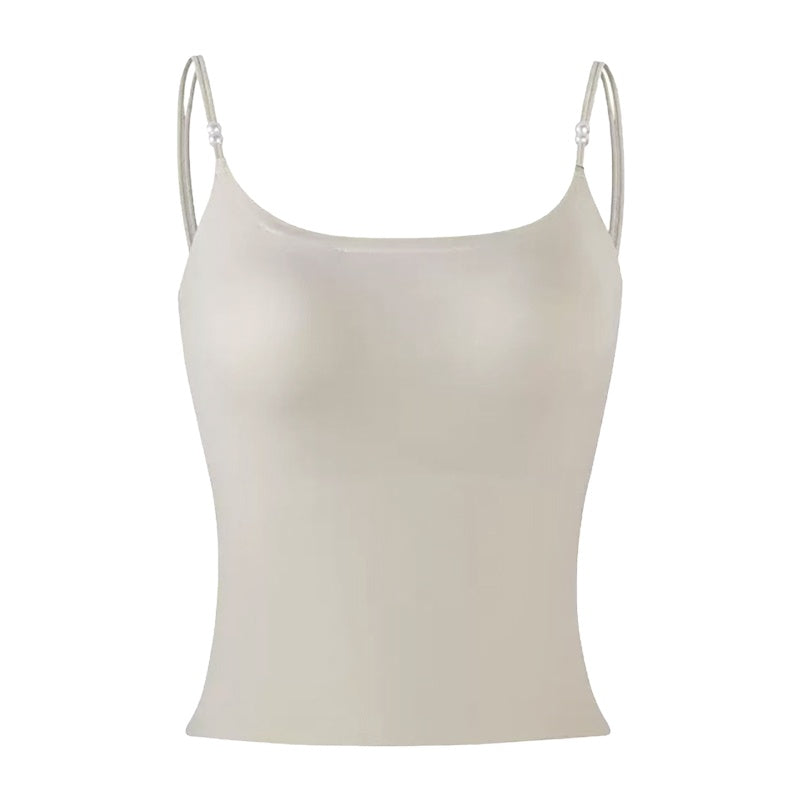 キャミソール おしゃれ ベージュ VEIMIA