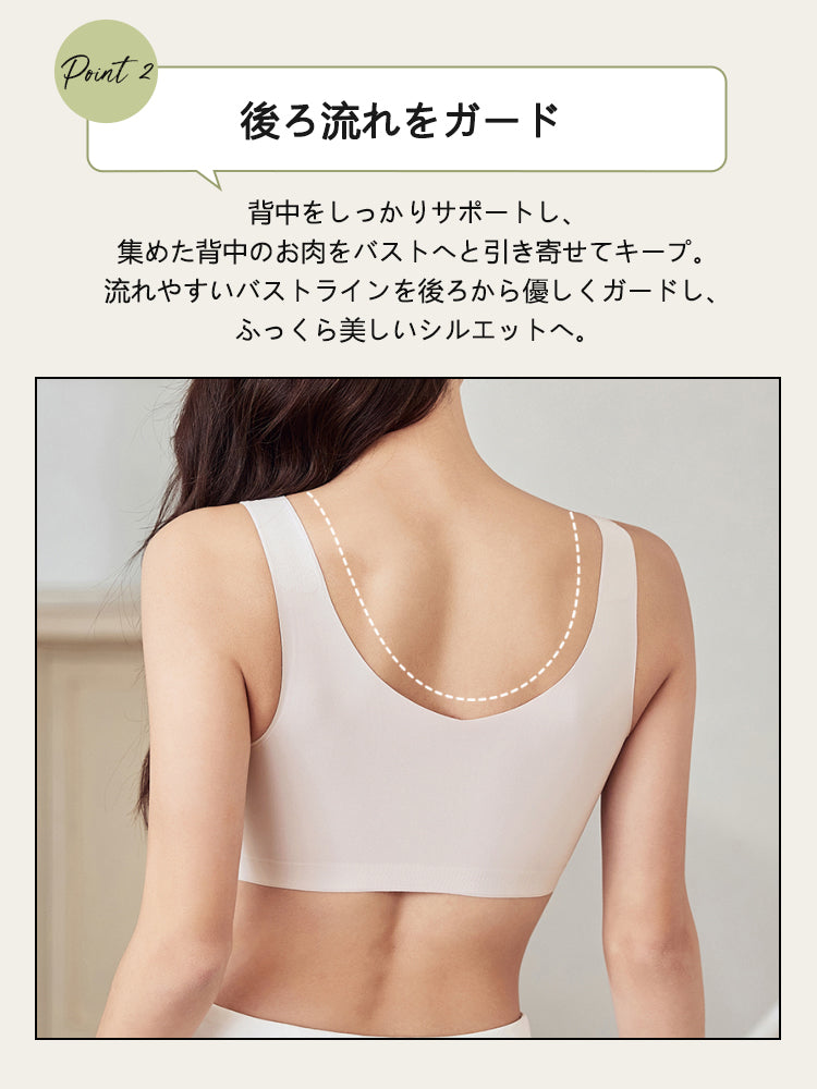 ノンワイヤーブラ 後ろ流れをガード ヴェーミア