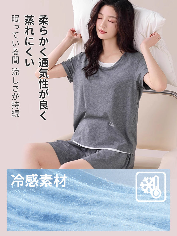 夏 の パジャマ 柔らかい＆通気性良い ヴェーミア