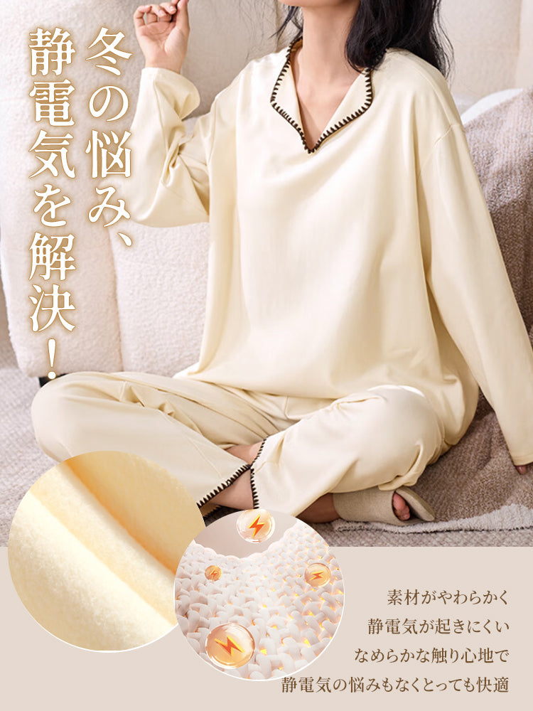 パジャマ 冬の悩み、静電気を解決 VEIMIA
