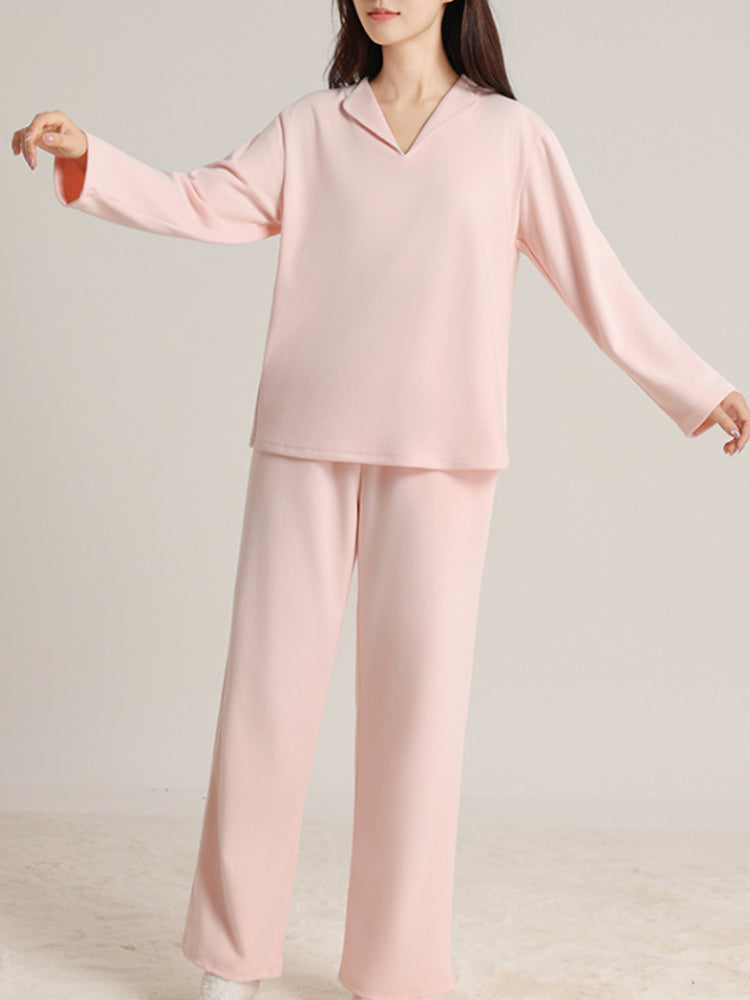 パジャマ 暖かい ピンク VEIMIA