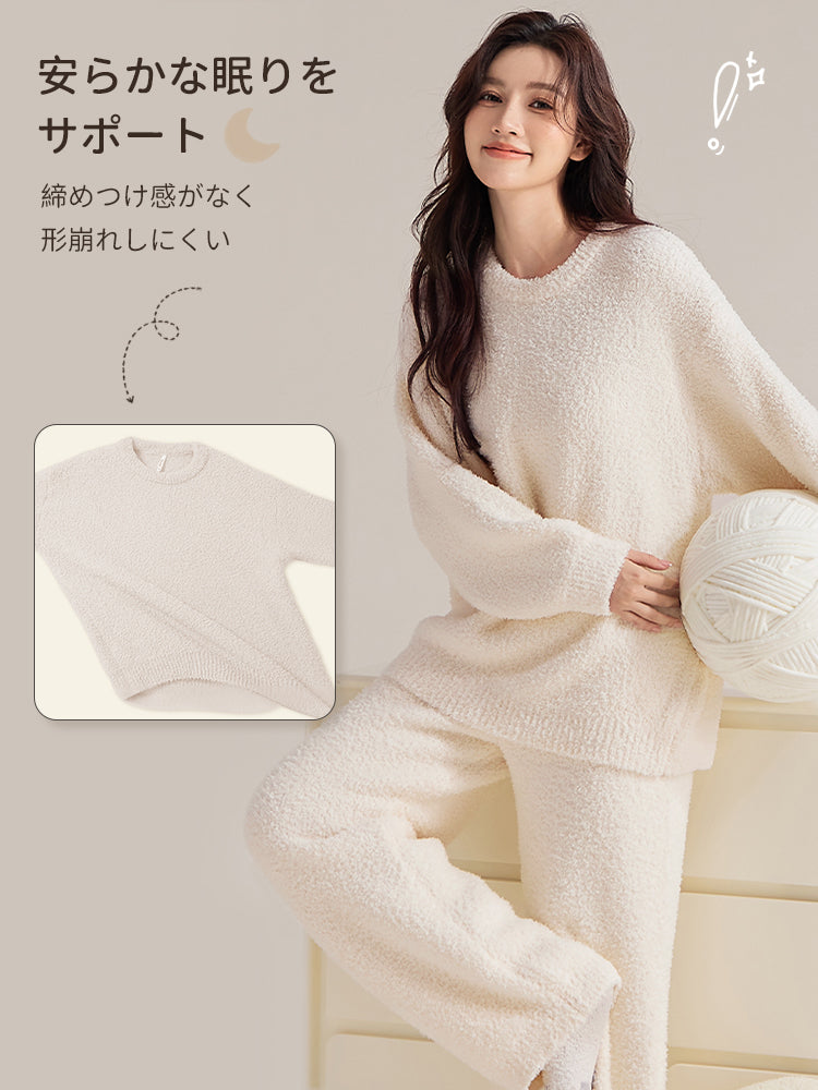 ルーム ウェア 冬 締め付けない VEIMIA