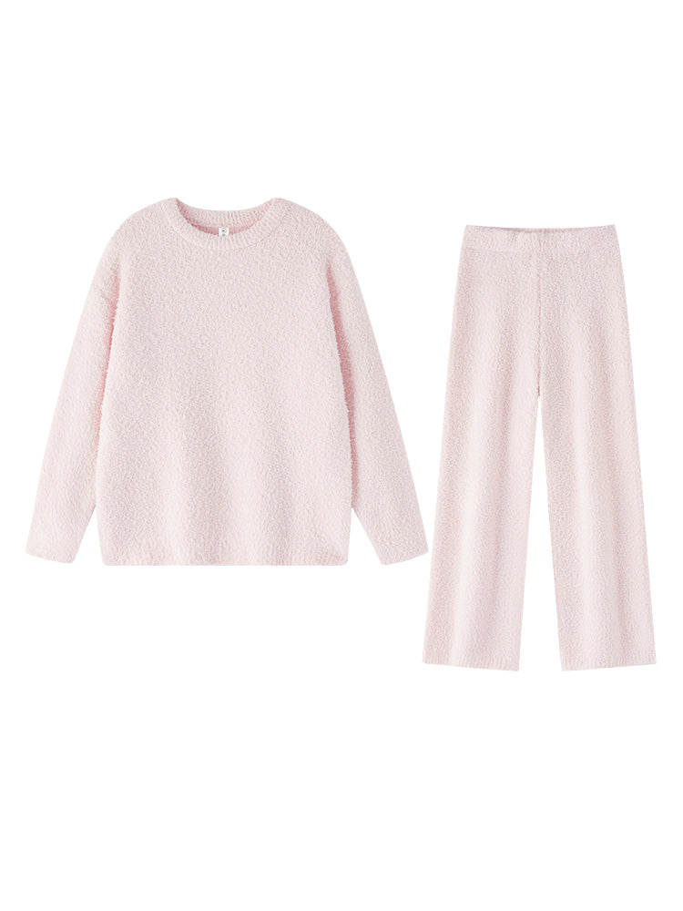 レディース パジャマ 暖かい ピンク  VEIMIA