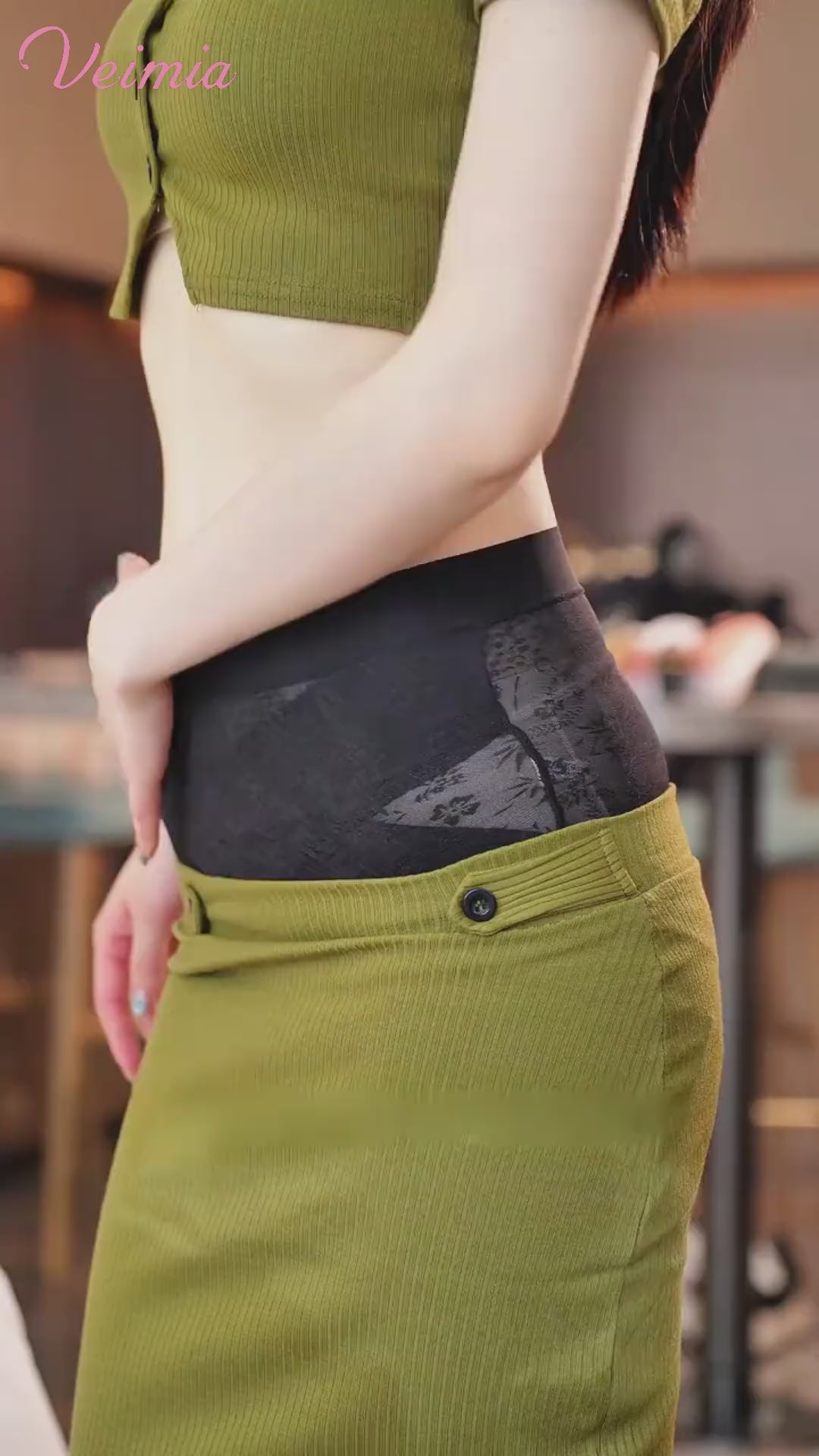 ハイ ウエスト ショーツ 優しくお腹を引き締める VEIMIA