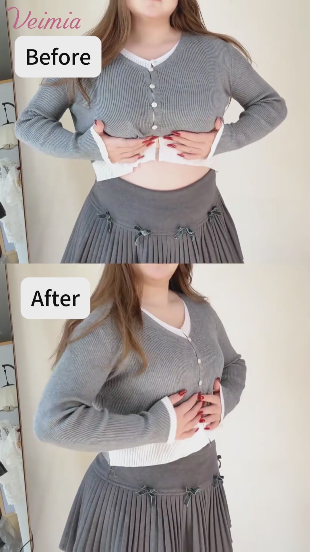 胸 を 小さく 見せる ブラ 快適&スッキリ VEIMIA