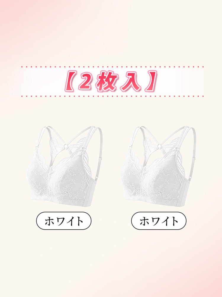 大きいサイズブラ 【2枚入】ホワイト*2 ヴェーミア