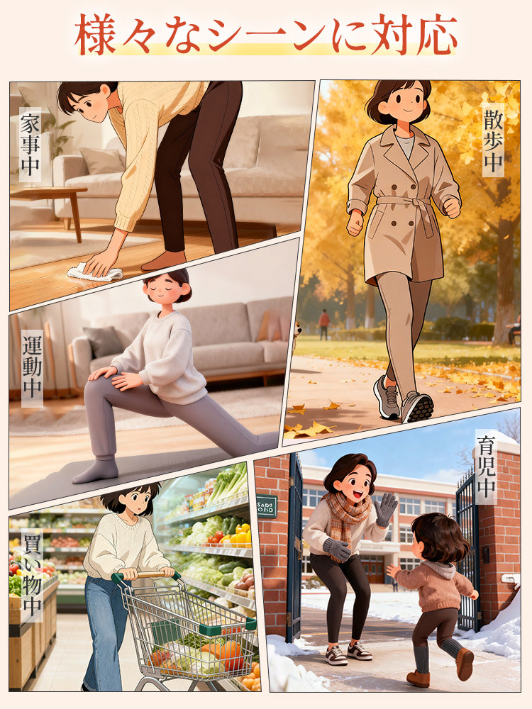 レッグウォーマ 様々なシーンに対応 VEIMIA