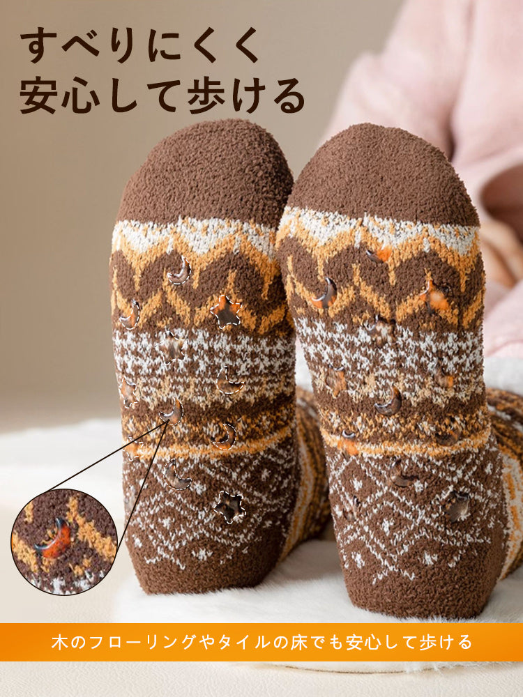 もこもこ 靴下 滑りにくい ヴェーミア