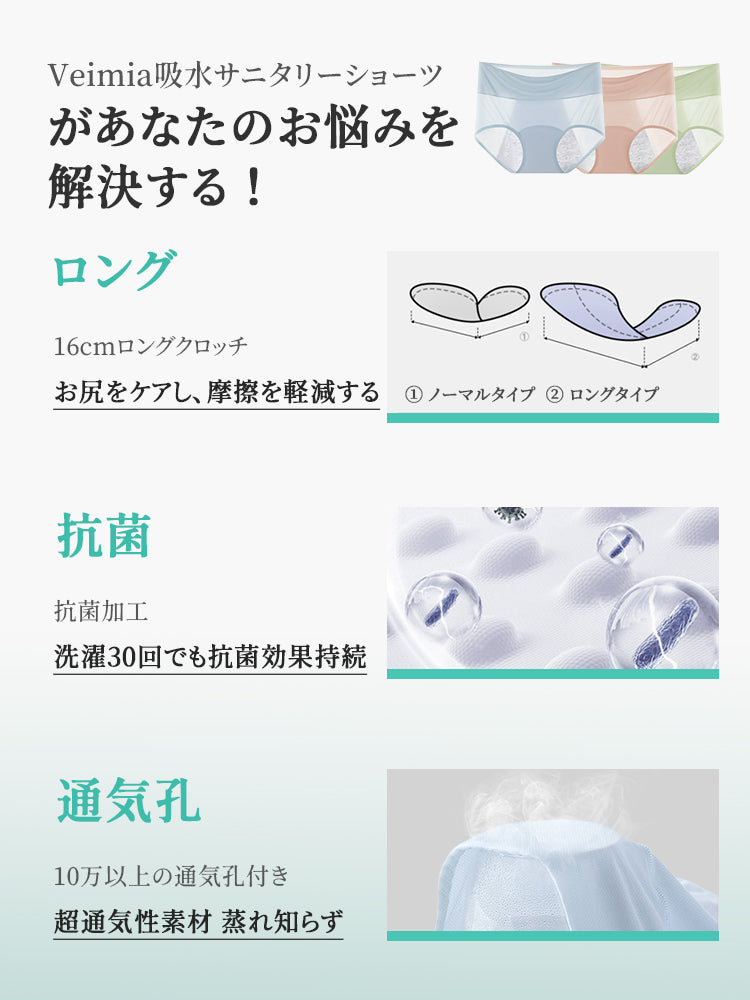 サニタリーショーツ お悩み解決 VEIMIA