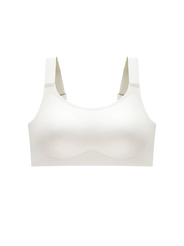 胸 を 小さく 見せる ブラ ホワイト VEIMIA