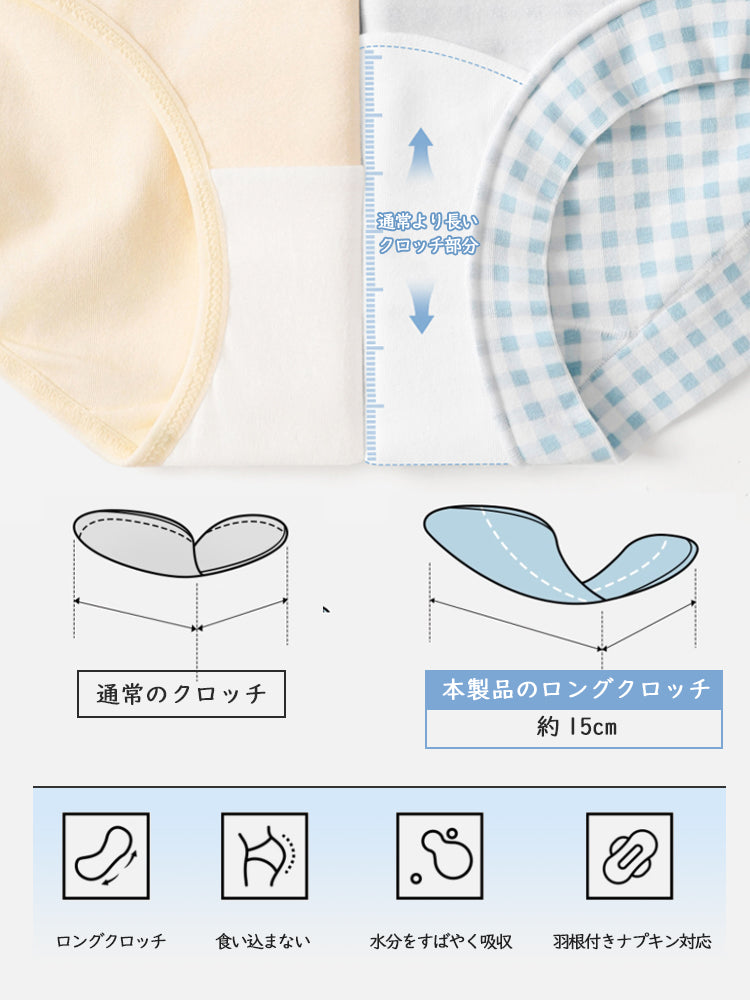 ショーツ 通常より長いクロッチ ヴェーミア