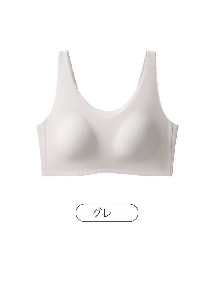 ノンワイヤーブラ グレー VEIMIA