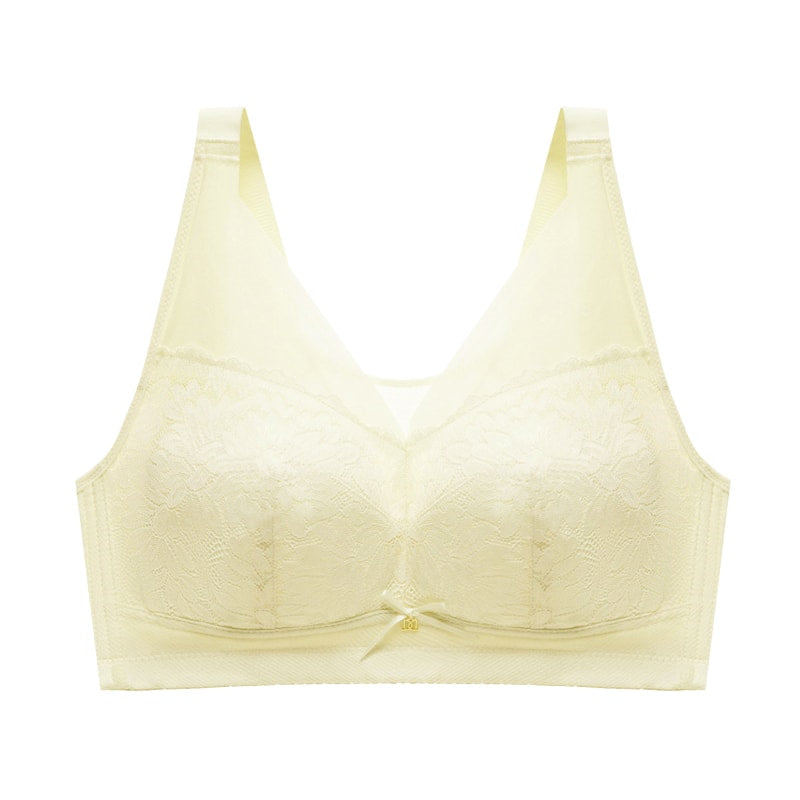 胸が小さく見えるブラ シャンパン VEIMIA