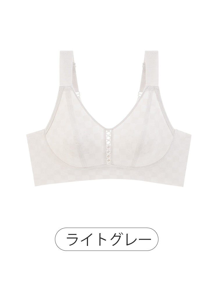 胸を小さくするブラ ライトグレー ヴェーミア