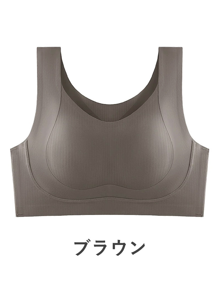 胸が小さく見えるブラ カーキグリーン VEIMIA