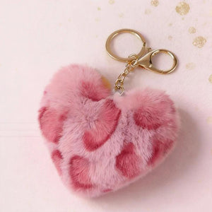 VEIMIA レオパード風ふわふわキーホルダー ギフトセット