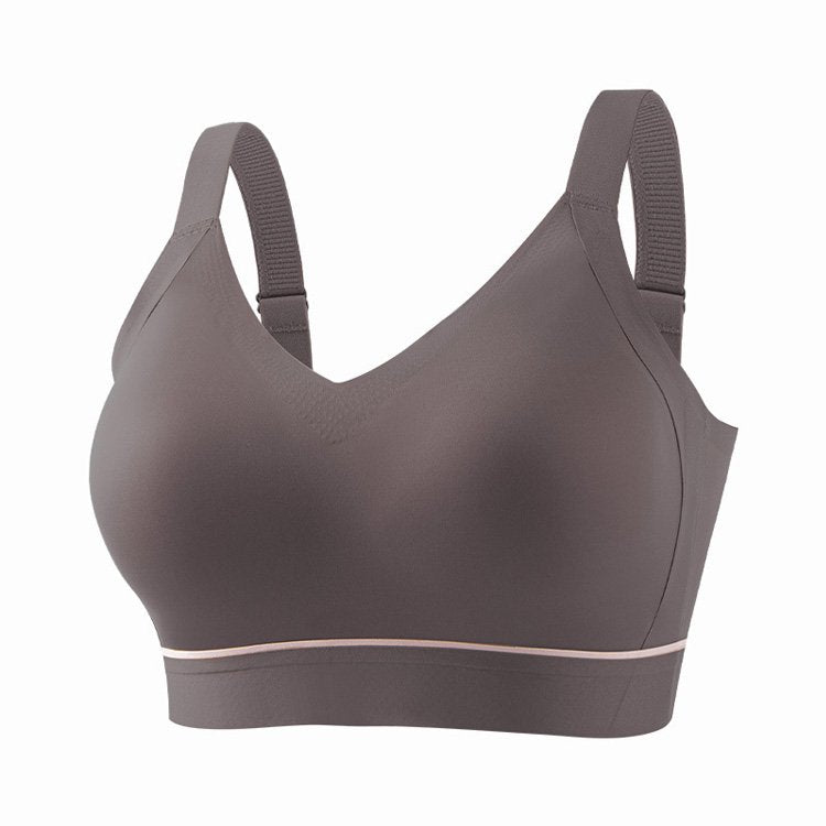 小さく見せるブラ チャコールグレー